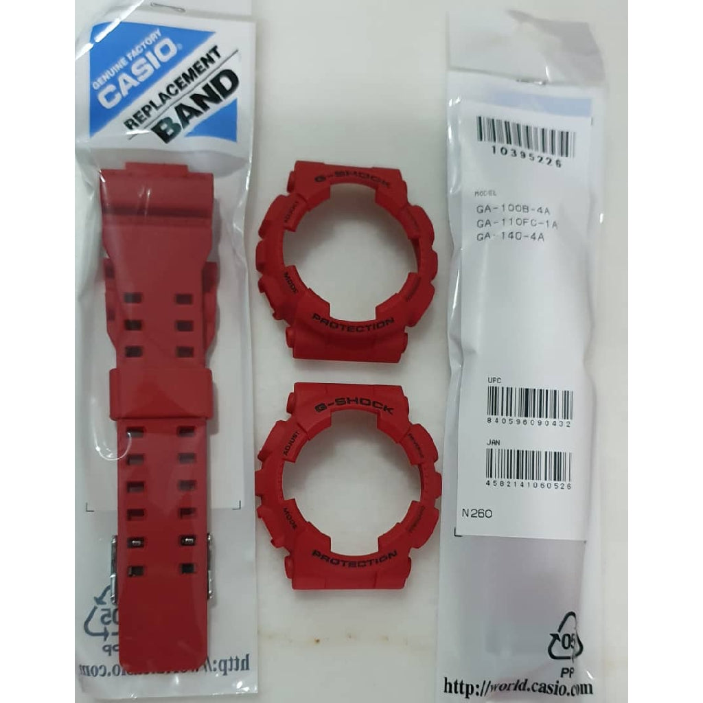 Casio G-shock GA-100B-4A replacement Parts - Bezel / Band