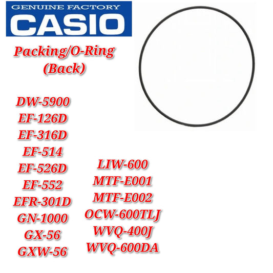 Original Casio G-shock GXW-56 / DW-5900 / GX-56 Replacement Parts - O-Ring
