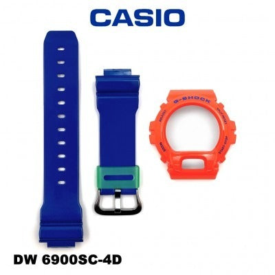 Casio G-Shock DW-6900SC-4 Replacement Parts - Band and Bezel