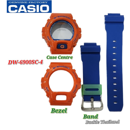 Casio G-Shock DW-6900SC-4 Replacement Parts - Band and Case/Centre..