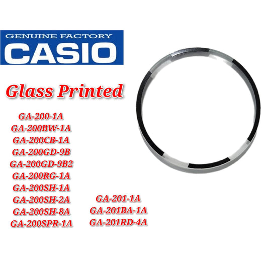 Casio G-Shock GA-200 / GA-201 - Replacement Parts - GLASS/PRINTED