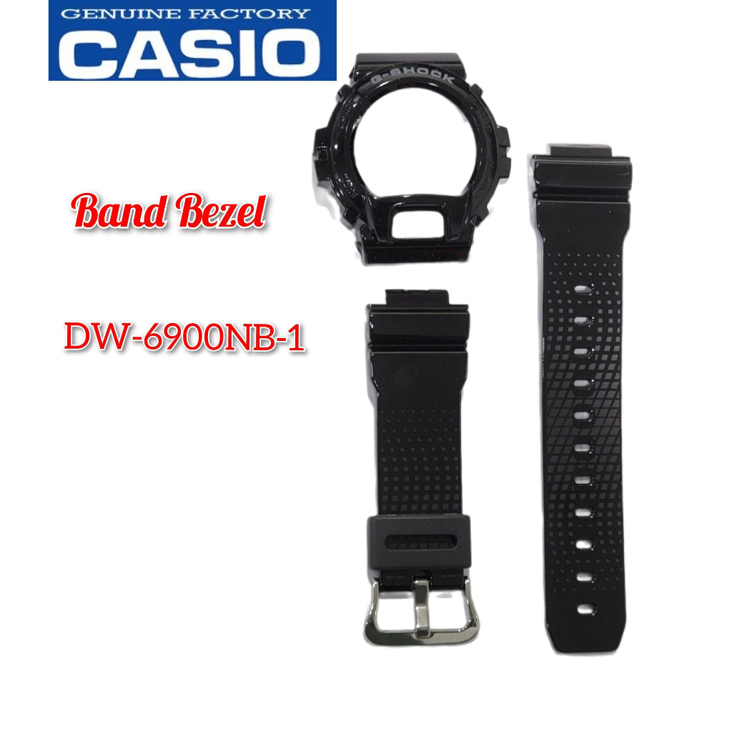 Casio G-Shock DW-6900NB-1 Replacement Parts -Band and Bezel