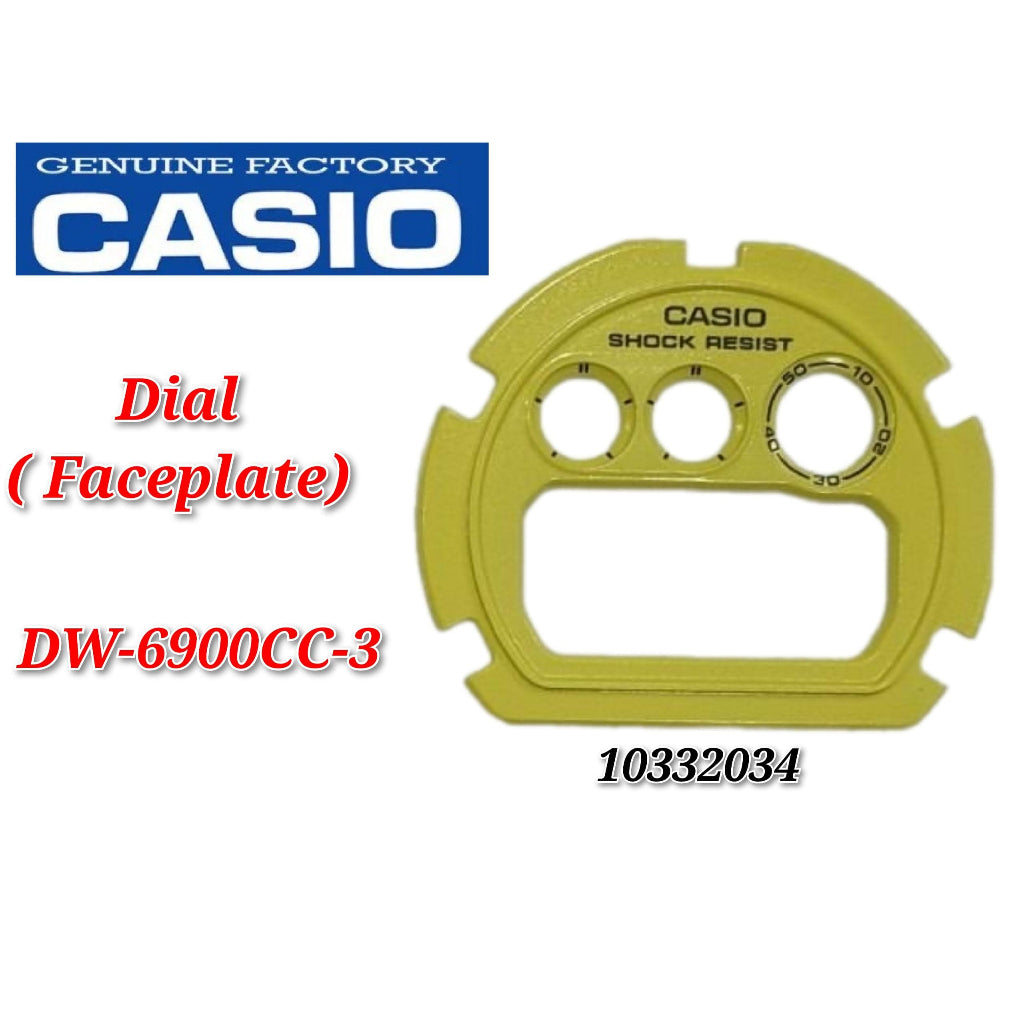 Casio G-Shock DW-6900CC-3 Replacement Parts - DIAL (faceplate)