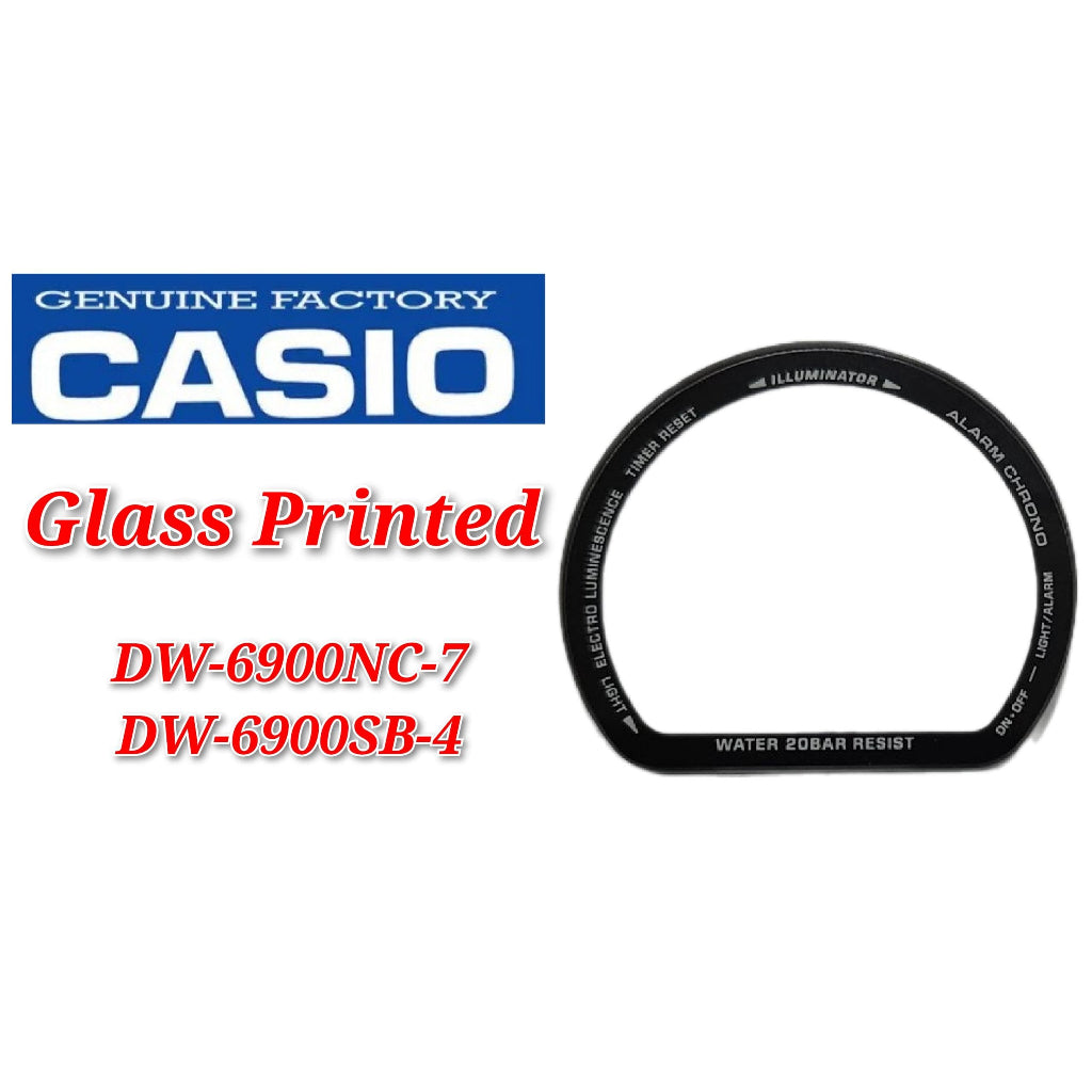 Casio G-shock DW-6900NC-7 / DW-6900SB-4  Replacement Parts -  GLASS/PRINTED