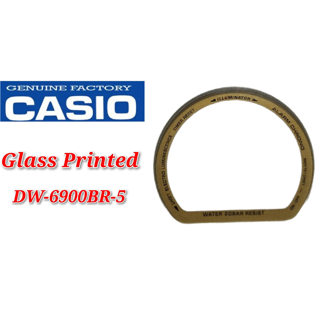 Casio G-shock DW-6900BR-5  Replacement Parts -  GLASS/PRINTED