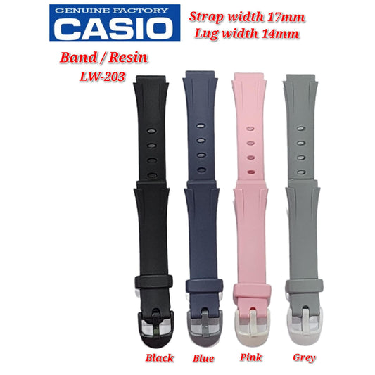Genuine Casio LW-203 Replacement Parts - BAND/RESIN
