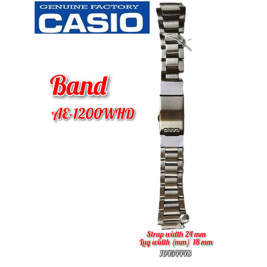 Genuine Casio AE-1200WHD Replacement Parts - (18mm) BAND/METAL