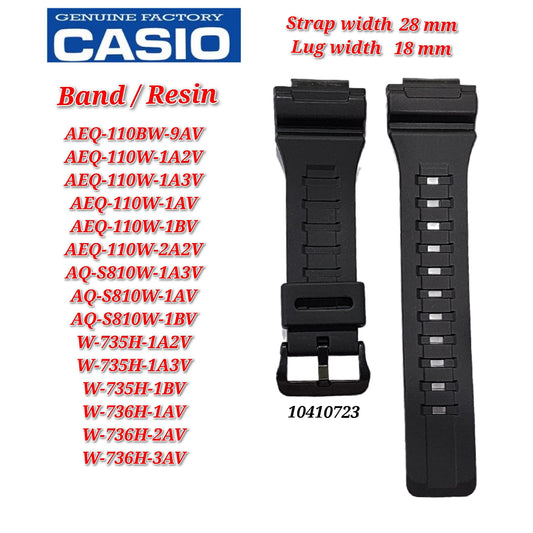 Genuine Casio AEQ-110W / AQ-S810W /  W-735H / W-736 Replacement Parts - BAND/RESIN