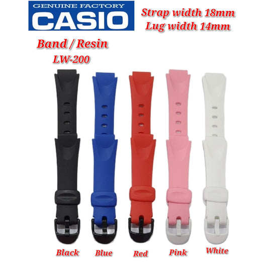 Genuine Casio LW-200 Replacement Parts - BAND/RESIN