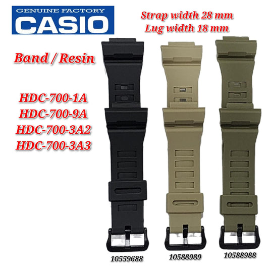 Genuine Casio HDC-700 Replacement Parts - BAND/RESIN