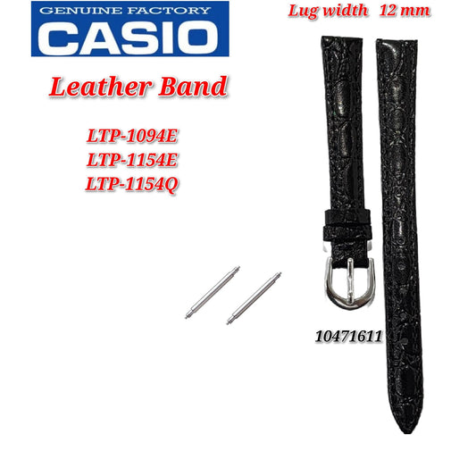 Genuine Casio LTP-1094E / LTP-1154Q (12MM) Replacement Parts - BAND/LEATHER