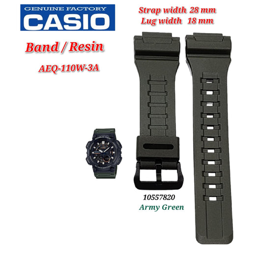 Genuine Casio AEQ-110W-3A / AEQ-110W  Replacement Parts - BAND/RESIN