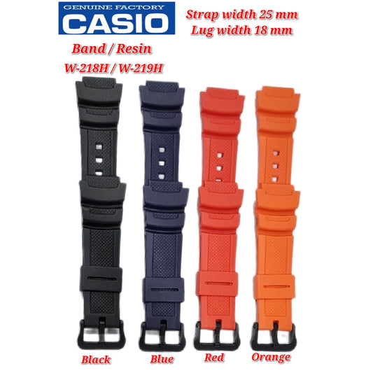 Genuine Casio W-218H / W-219H Replacement Parts - BAND/RESIN