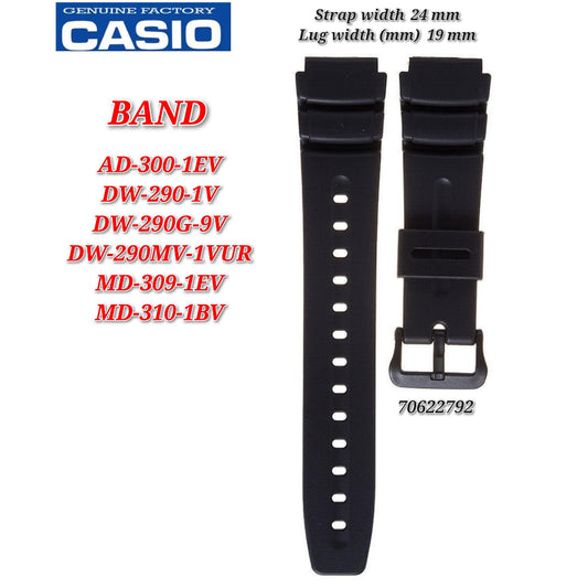 Genuine Casio DW-290 Replacement Parts - BAND/RESIN