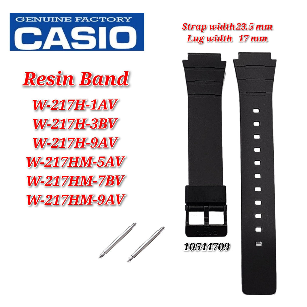 Genuine Casio W-217H / W-217HM Replacement Parts - BAND/RESIN