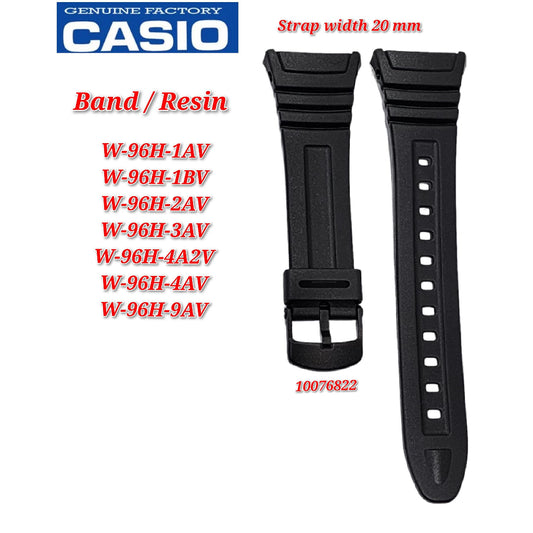 Casio Genuine W-96H Replacement Parts 19mm  - BAND/RESIN