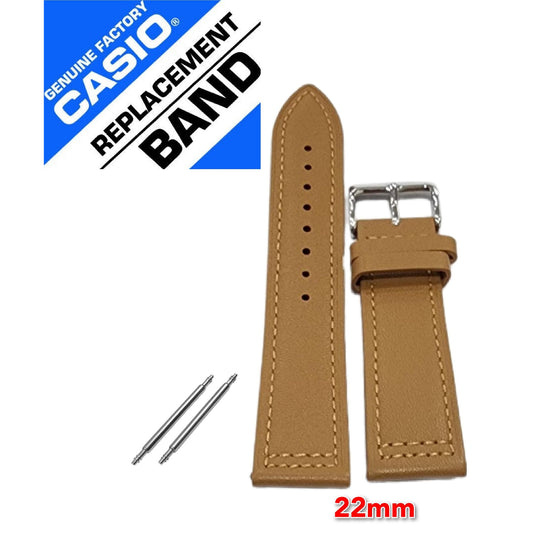 Casio Replacement Parts - Leather Strap 22mm