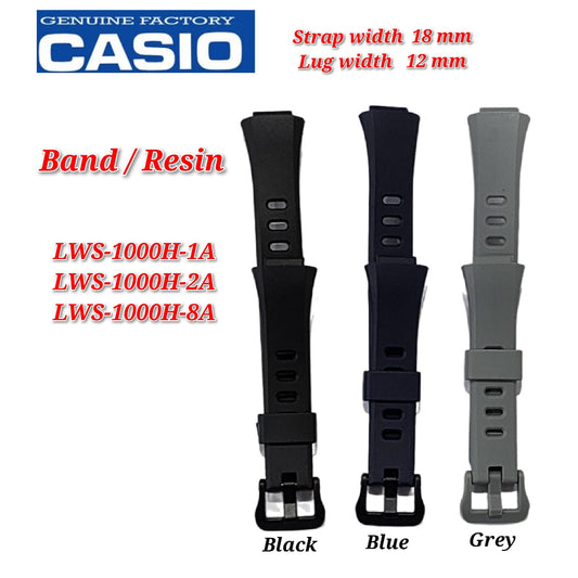 Genuine Casio LWS-1000H ( 11mm) Replacement Parts - BAND/RESIN
