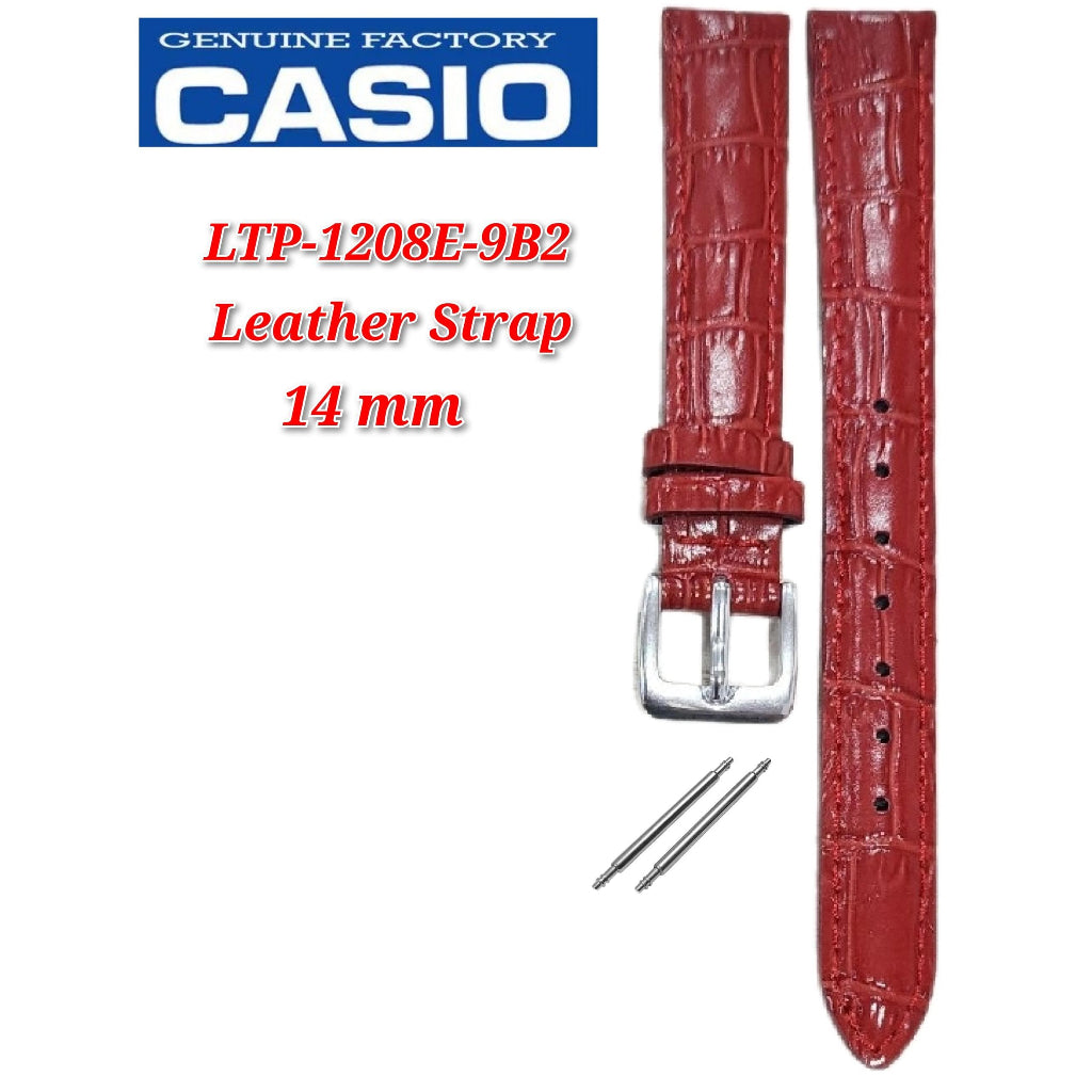 Genuine Casio LTP-1208E-9B2 (14MM) Replacement Parts - BAND/LEATHER