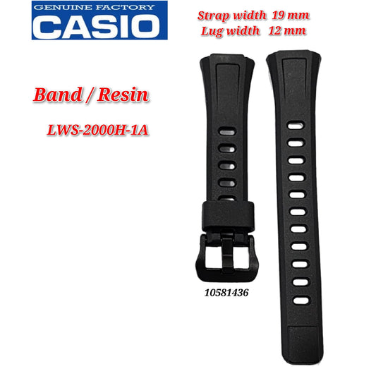 Genuine Casio LWS-2000H Replacement Parts - BAND/RESIN
