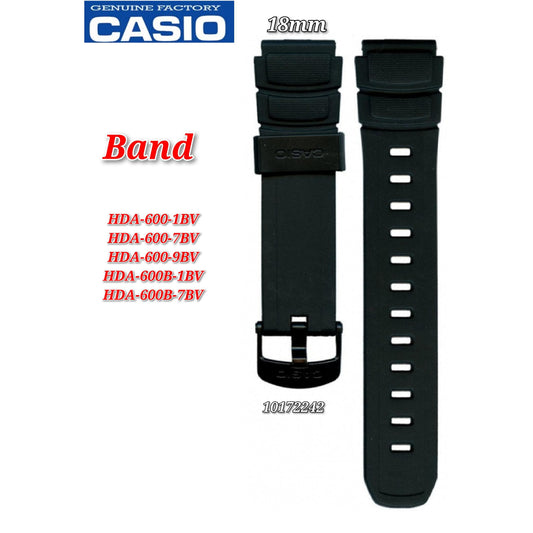 Genuine Casio HDA-600 Replacement Parts - BAND/RESIN