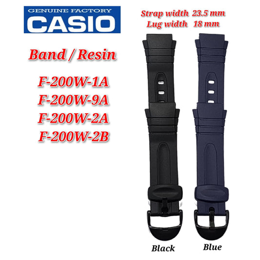 Genuine Casio F-200W Replacement Parts - BAND/RESIN