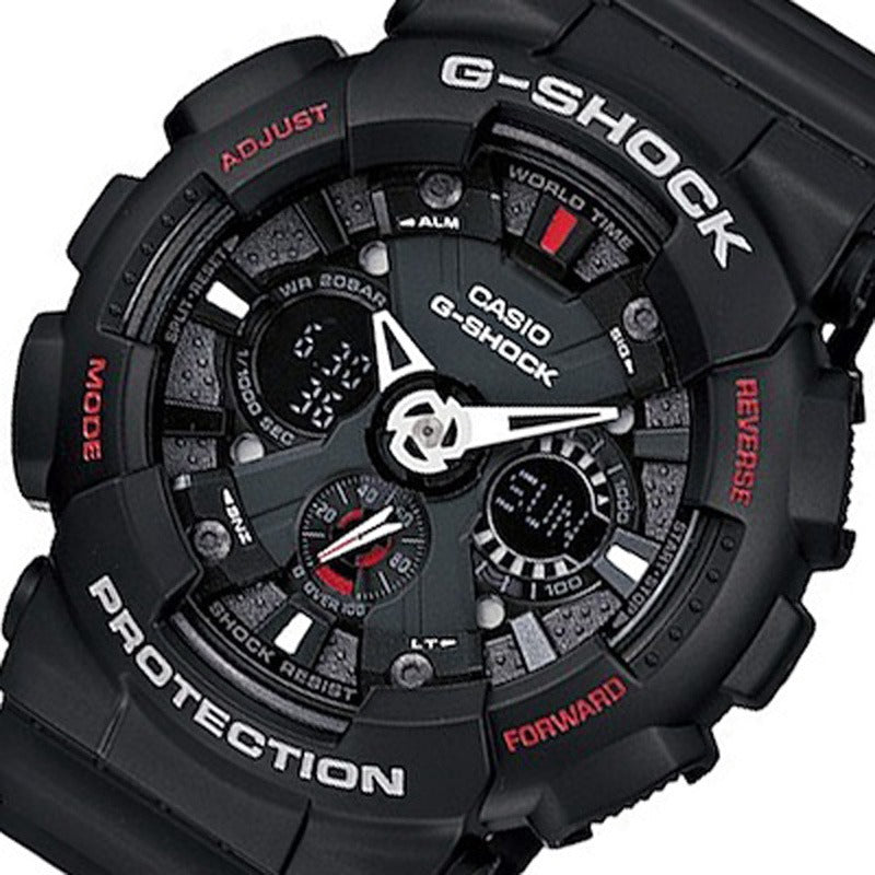 Casio G Shock GA-120-1A Men's Black Resin Strap Digital Watch ..