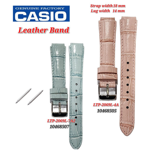 Genuine Casio LTP-2069L-7A2 / LTP-2069L-4A ( 14mm) Replacement Parts - BAND/LEATHER