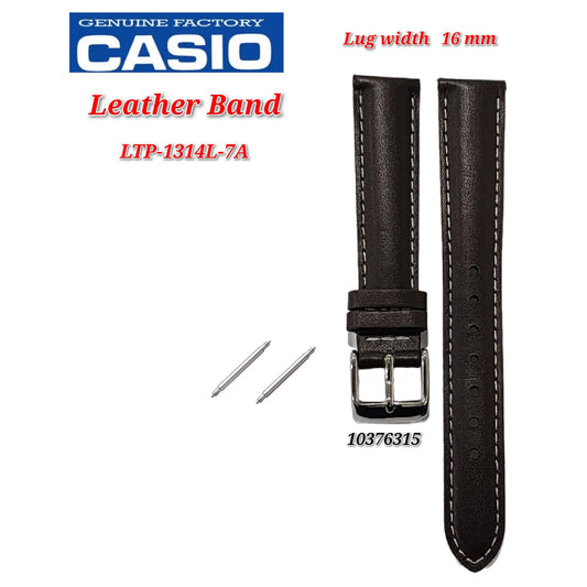 Genuine Casio LTP-1314L-7A (16mm) Replacement Parts - BAND/LEATHER
