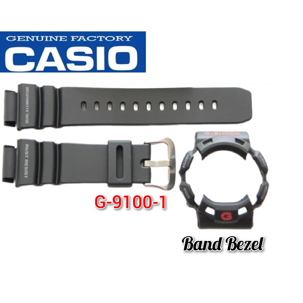 Casio G-shock G-9100-1 Replacement Parts -Band and Bezel