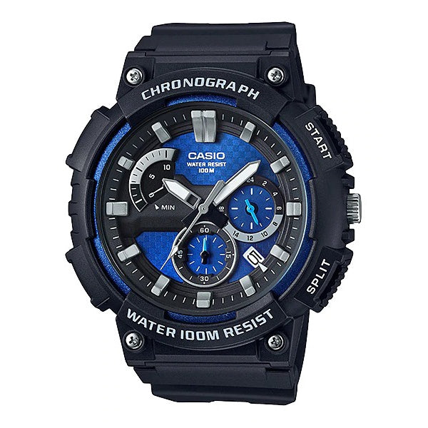 Casio MCW-200H Analog Men Blue Chronograph Sports Watch ..