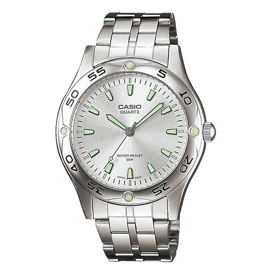 Casio MTP-1243D Men Analog Luminous Stainless Steel