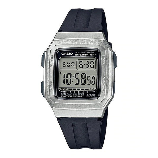 Casio Standard Digital Black Resin Band Watch F-201WAM / F-201WA