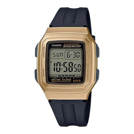 Casio Standard Digital Black Resin Band Watch F-201WAM / F-201WA