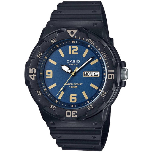 Casio Men's MRW-200H-2B3  Men's Analog Diver Style Watch 100m Analog Resin