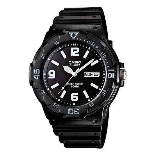 Casio Men's MRW-200H-1B2  Men's Analog Diver Style Watch 100m Analog Resin