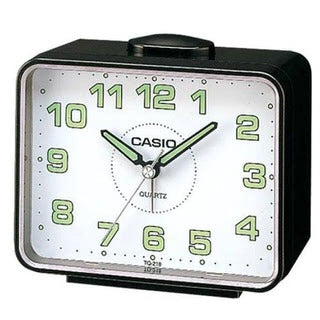 Casio TQ-218-1B Original table clock & Alarm