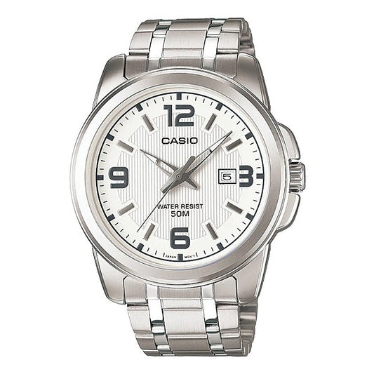 Casio MTP-1314D-7A Men's Analog Date Functioning Stainless Steel