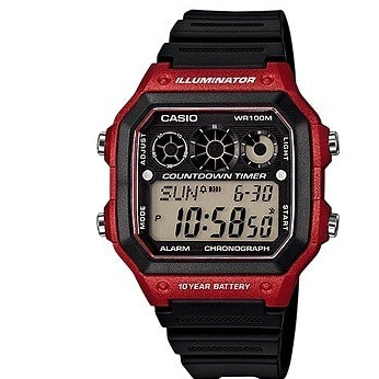 Casio General AE-1200WH Black Resin Band Men Watch AE-1200WHB / AE-1200WHD /AE-1300WH