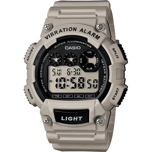 Casio Men's W-735H-8A2 Super Illuminator Watch With Black Resin Band
